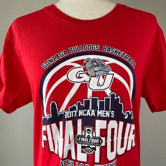 Gonzaga Bulldogs 2017 Final Four T-Shirt Size M EUC - Picture 2 of 5